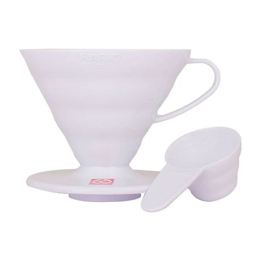 Hario - Plastic Coffee Dripper V60-02 - White