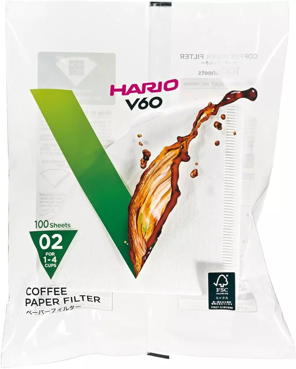 Hario - Paper Filters V60-02 (23)- 100pcs